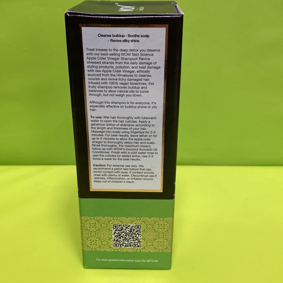 🌟2for$20🌟 New WOW Apple Cider Vinegar Shampoo (16.9 fl.oz) - Picture 4 of 6